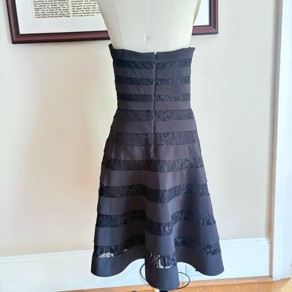 White House Black Market Strapless Cocktail Dress Size 4 Lace - Picture 3 of 9